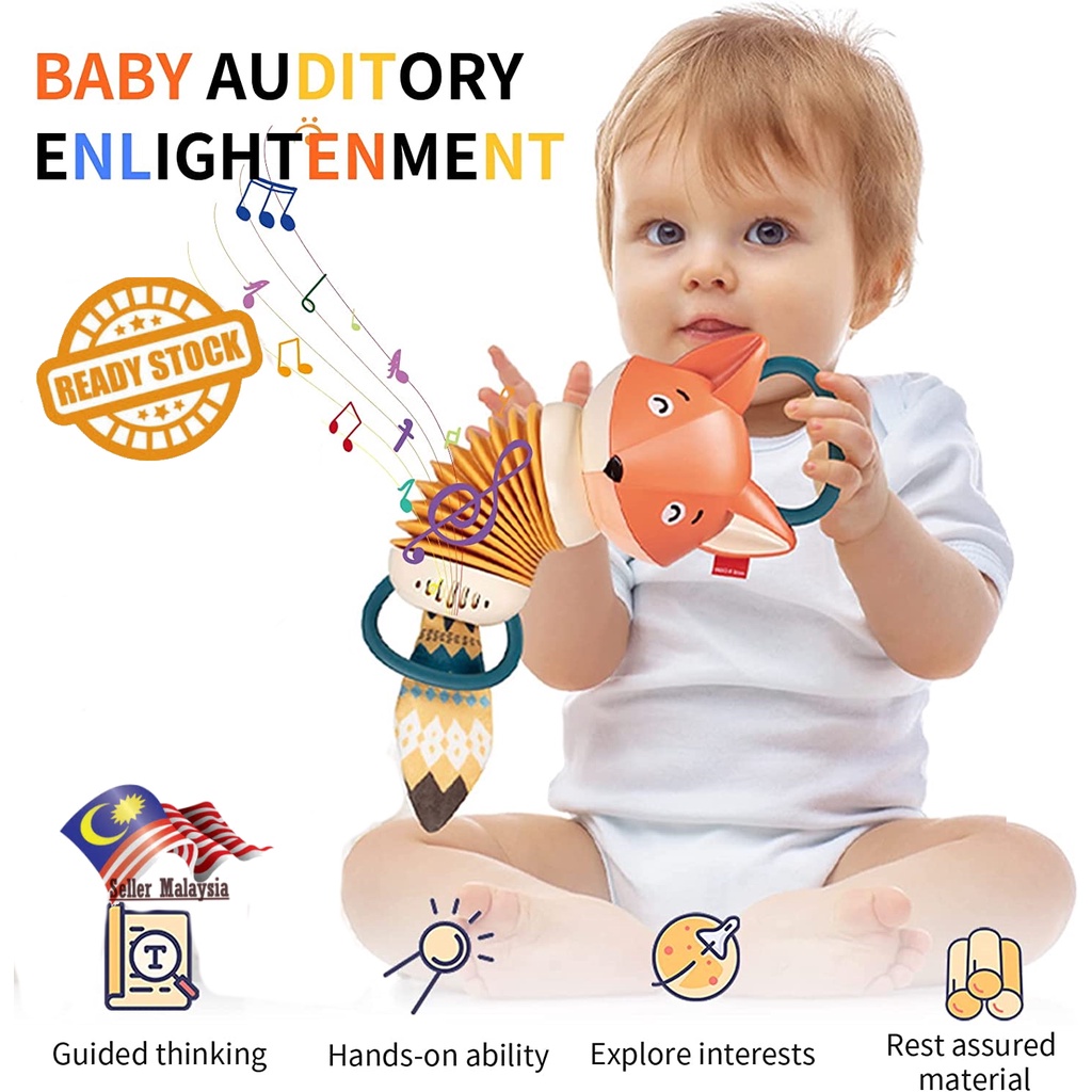 Baby Musical Toys Kids Fox Accordion Musical Toys Sensory Baby Toys