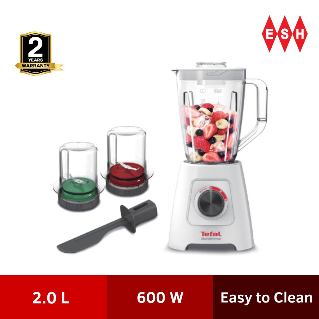 Tefal BL4291 White Blendforce Blender With 6 Triplax Blades Shopee