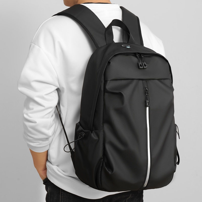 ready stock men's backpack nylon waterproof boys bag light casual bag