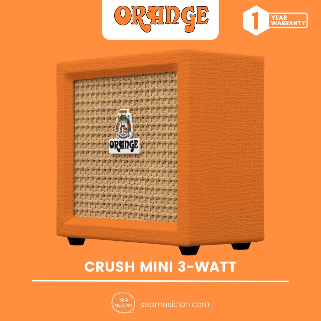 ORANGE CRUSH MINI 3WATT MICRO GUITAR AMPLIFIER (MINI AMP/ BATTERY AMP