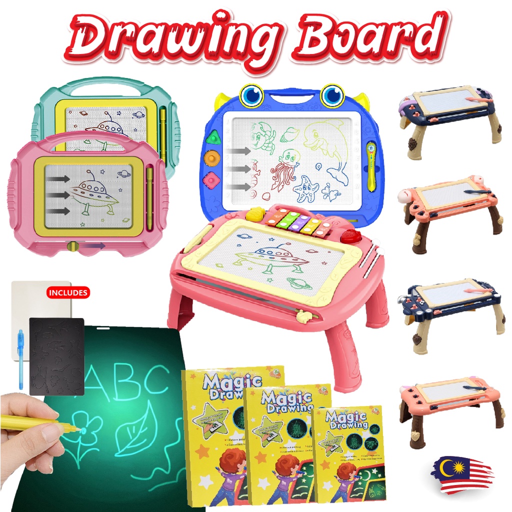 4 Colours Drawing Board For Kids Drawing Board Education Toys