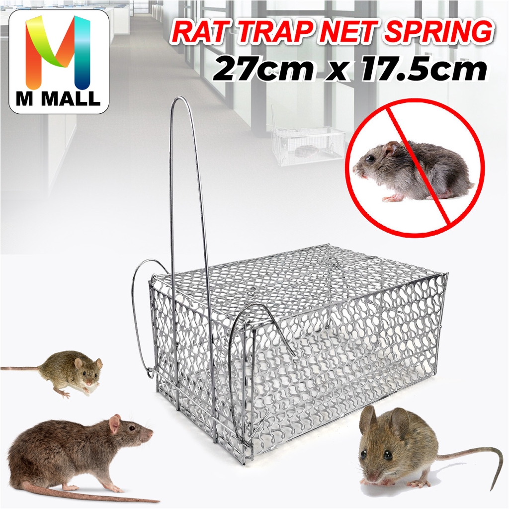M MALL METAL RAT MOUSE TRAP CAGE / PERANGKAP TIKUS 27cm x 17.5cm