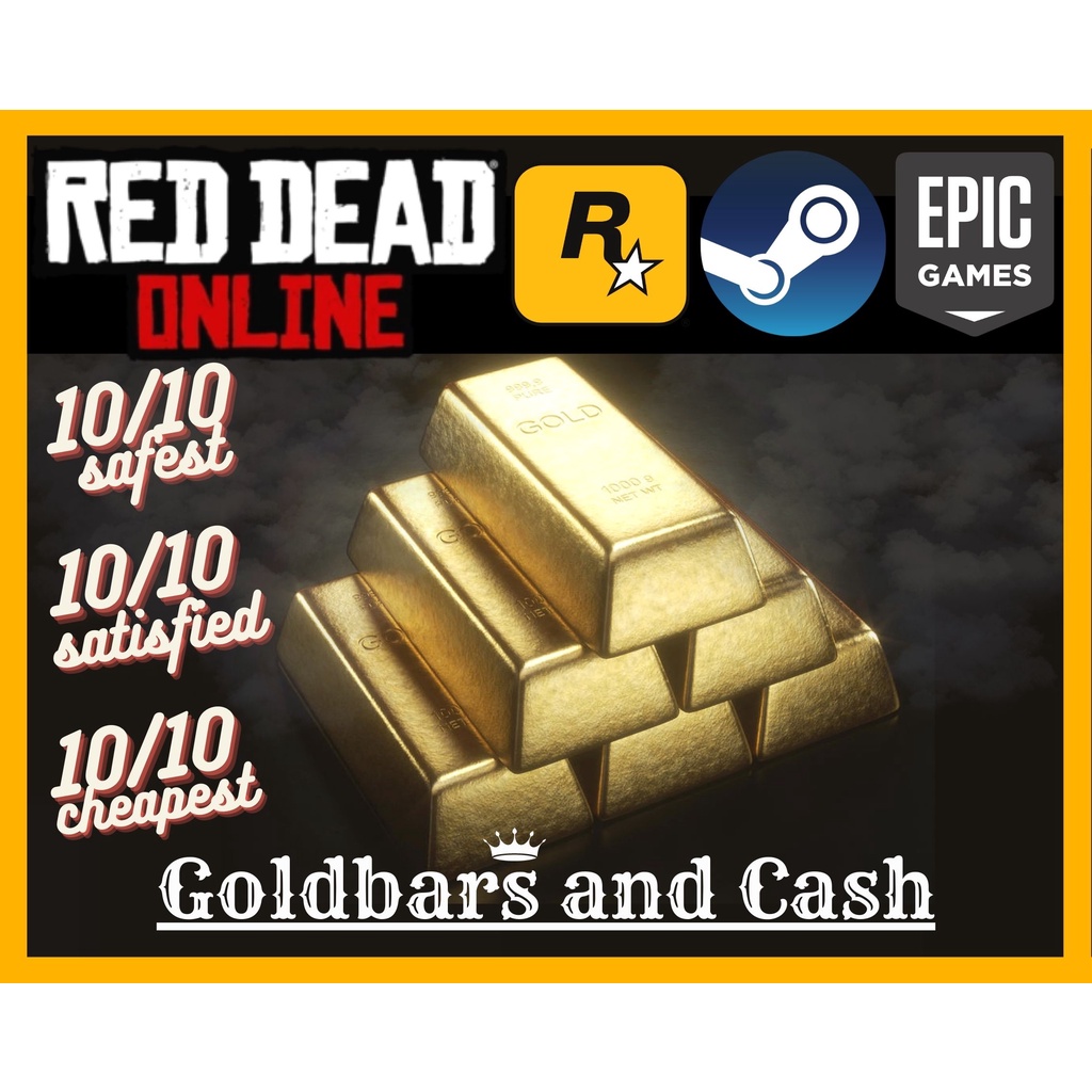 [PC] Red Dead Online Gold bar Service Gold Money RDO Cheapest Cash Shopee Malaysia
