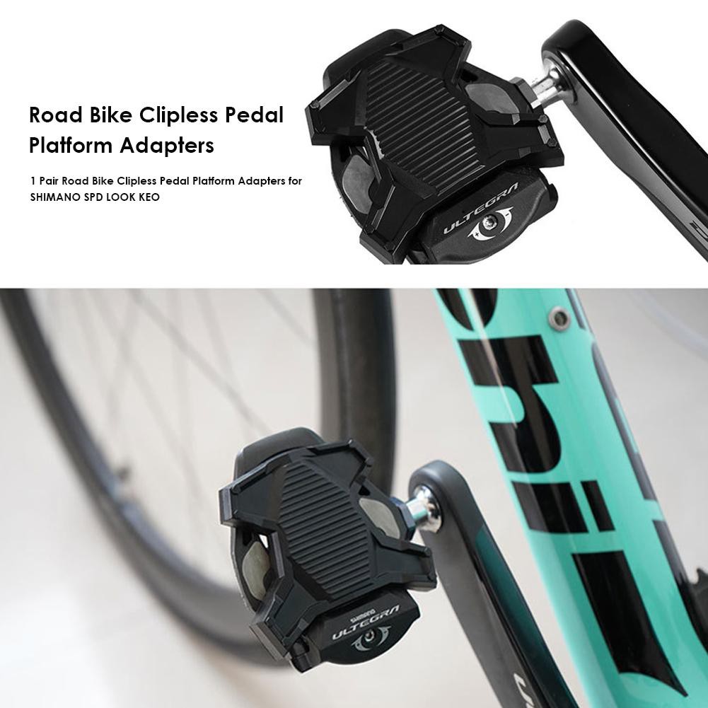 Clipless Adapter Bike Pedal Adapters + SPDSL Cleats Set Bicycle Pedals
