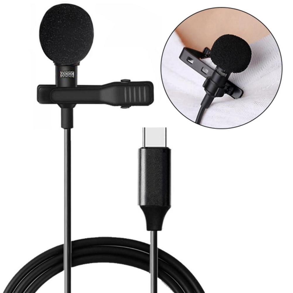Universal Portable Mini HD Microphone / TypeC Plug Mic HandsFree Clip