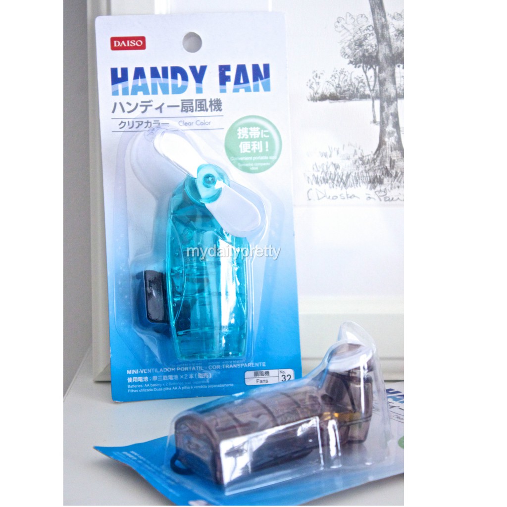 JAPAN DAISO Portable Handy Fan Mini Fan Convenient Portable Size