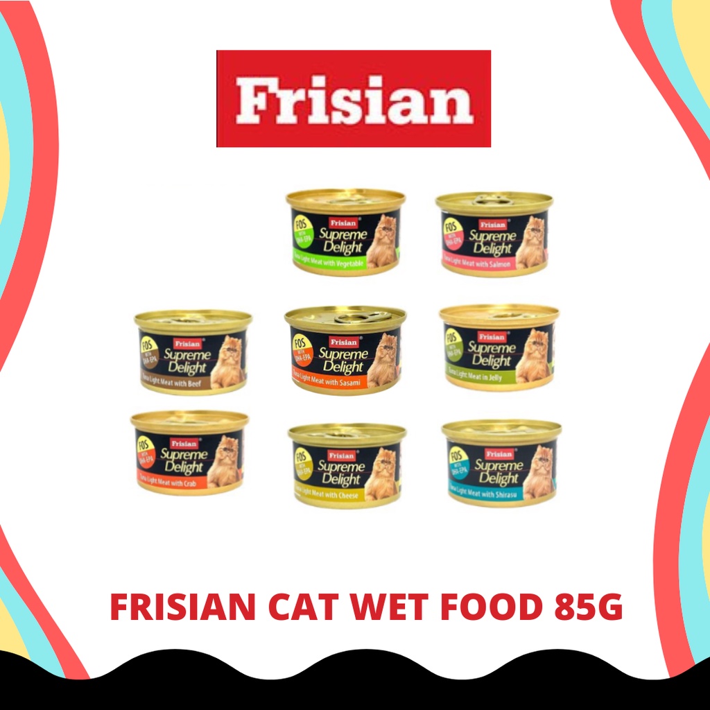 Frisian Supreme Delight Cat Can Food Wet Food 85g Shopee Malaysia