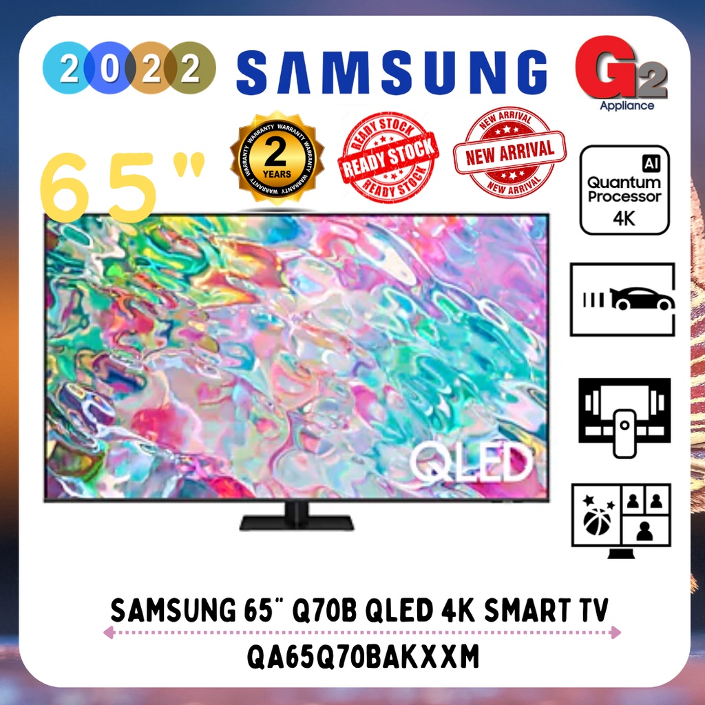 Samsung [New 2022+Send by Lorry] 65" Q70B QLED 4K Smart TV