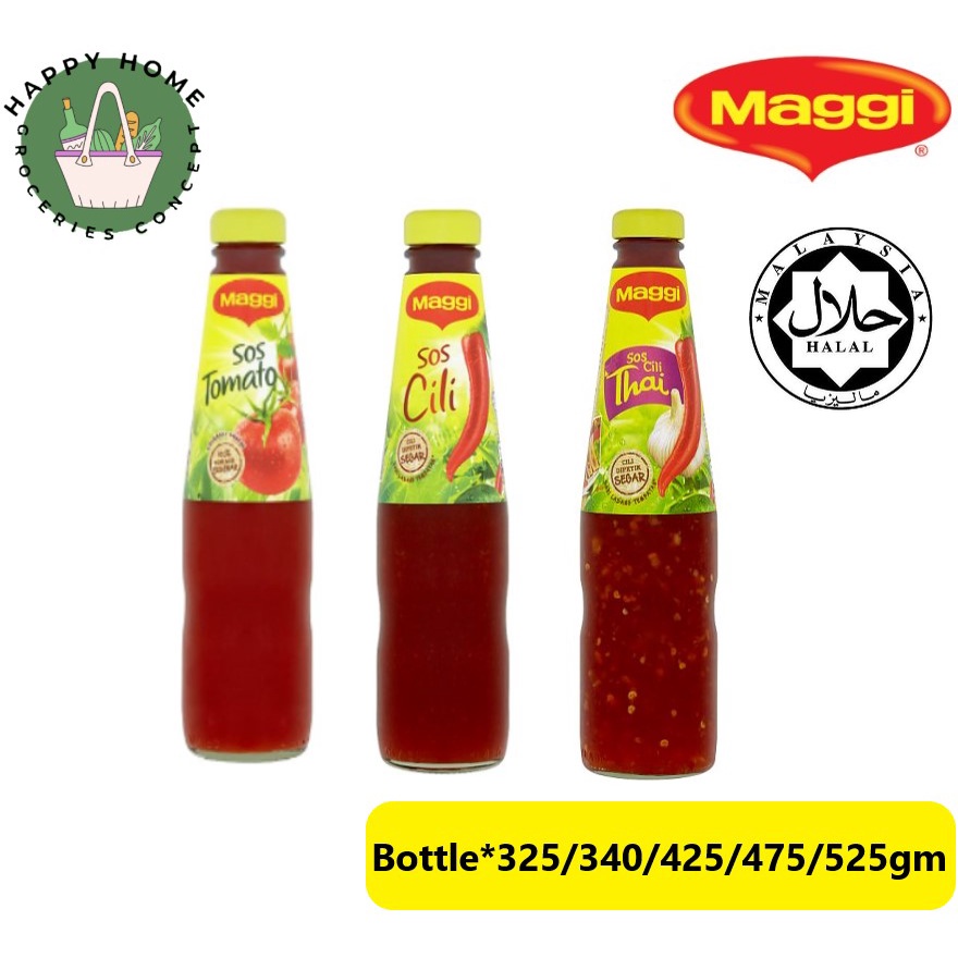 Maggi Sauces Tomato Ketchup/Chilli Sauce/Thai Chilli Sauce (Bottle*325gm 525gm) Shopee Malaysia