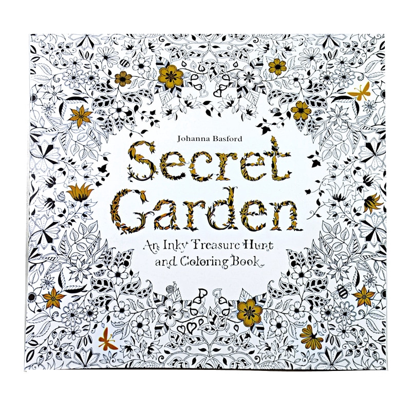 24 Pages Secret Garden English Edition Coloring Book For Children Adult