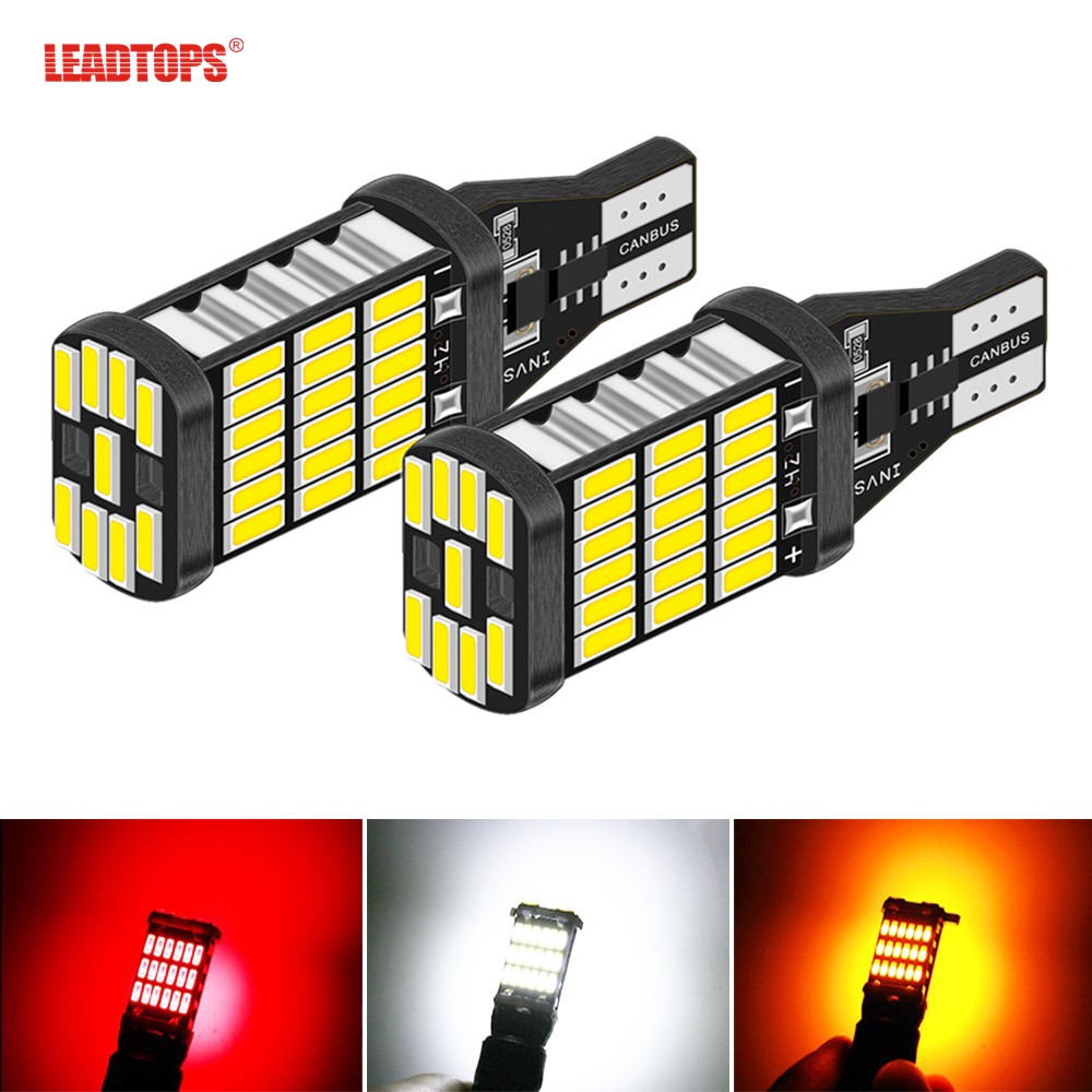LEADTOPS Car Signal Light LED Bulb 4014 LED Lights Canbus Yellow White