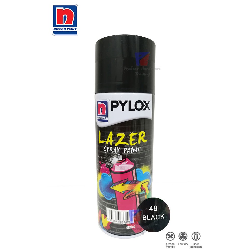NIPPON PYLOX LAZER SPRAY PAINT (48BLACK) 400cc Shopee Malaysia
