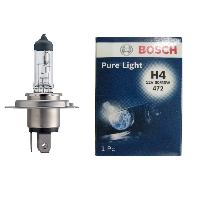 2pcx BOSCH Halogen H4 Bulb 12V 60/55W Car Headlight Bulbs VIVA/ MYVI