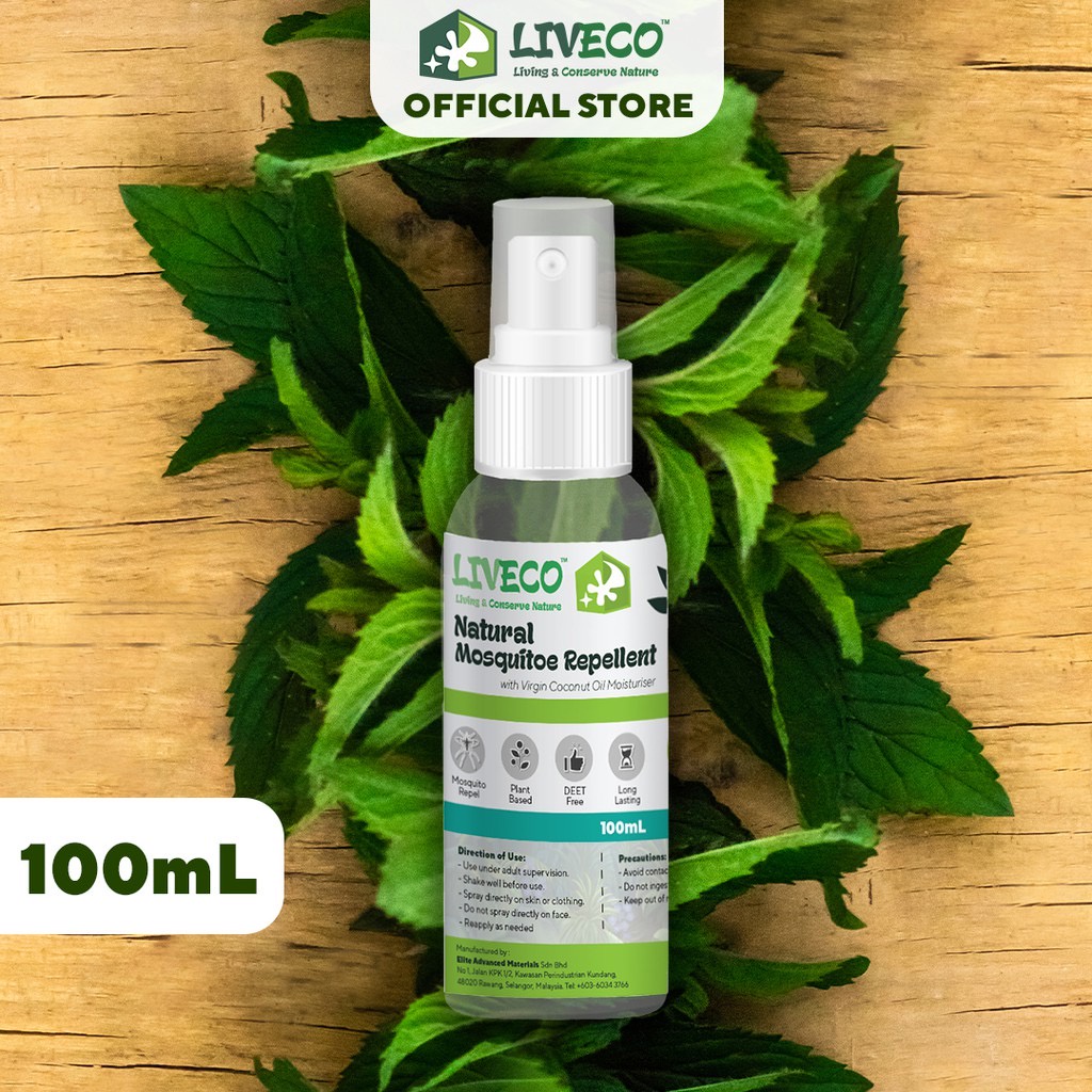 Liveco™ Mosquito Repellent 100ml [Plant Based Formulation DEET Free] Shopee Malaysia