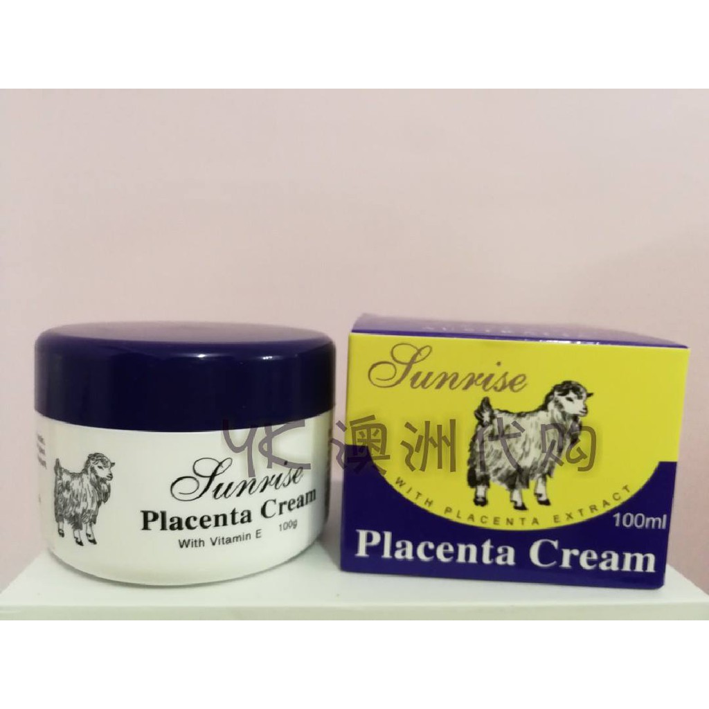[100 Authentic Australia Product] Sunrise Placenta Cream with Vitamin E 100g Shopee Malaysia