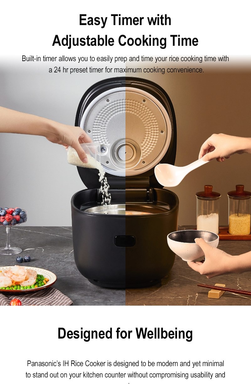 PANASONIC SRHL151KSK 1.5L LOW SUGAR INDUCTION HEATER (IH) RICE COOKER