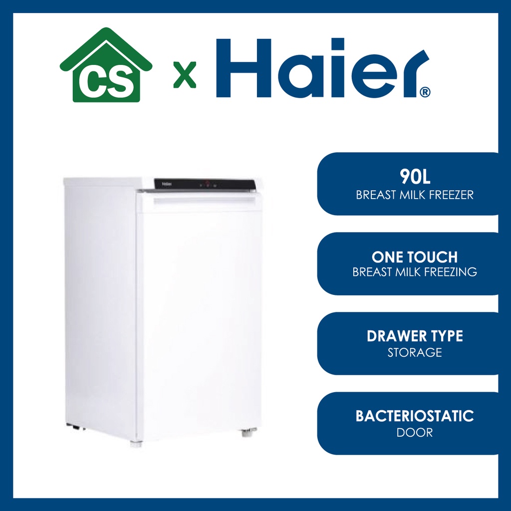 Haier BD88DEM 90L Breast Milk & Upright Freezer R600A Anti