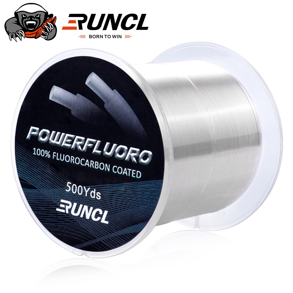RUNCL 274M 457M 914M 100 Fluorocarbon Fishing Line Invisible Japanese Fiber Coating Leader Line