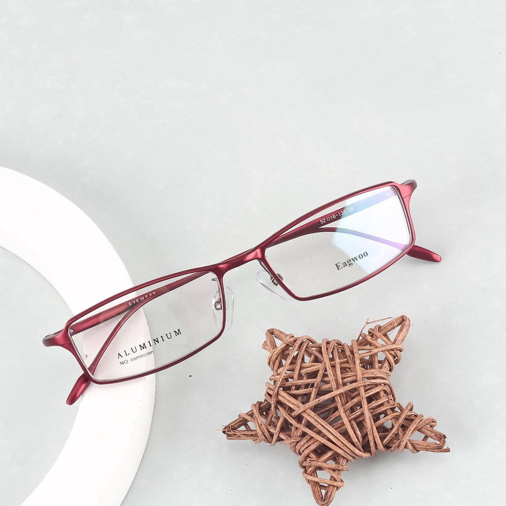 Eagwoo Aluminum Women Prescription Eyeglasses Full Rim Optical Frame