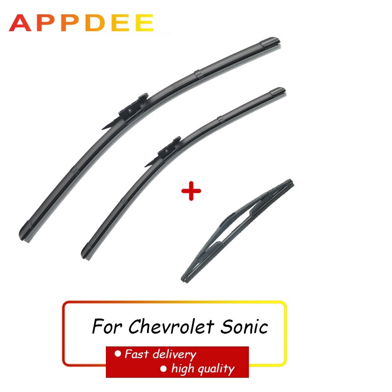 Front and Rear Wiper Blades Set For Chevrolet Sonic 20122017 2016 2015
