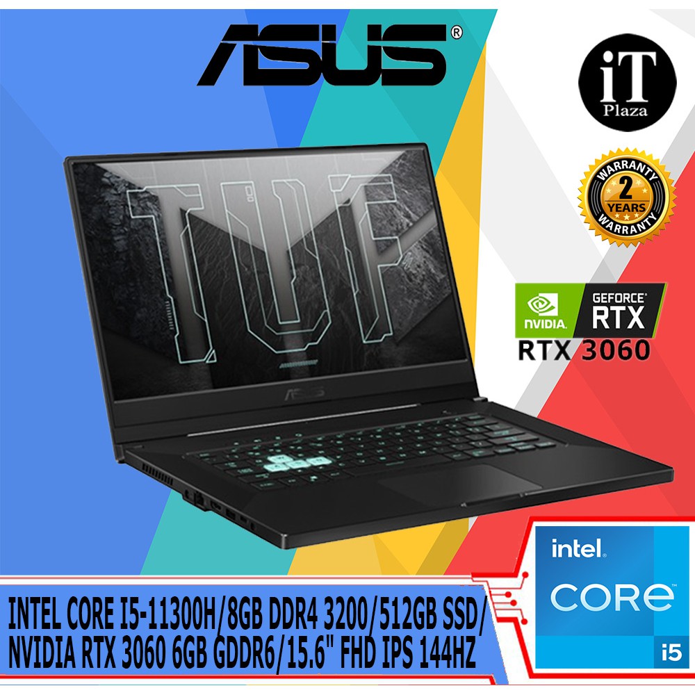 ASUS TUF DASH F15 FX516PMHN085T GAMING LAPTOP (I511300H,8GB,512GB SSD