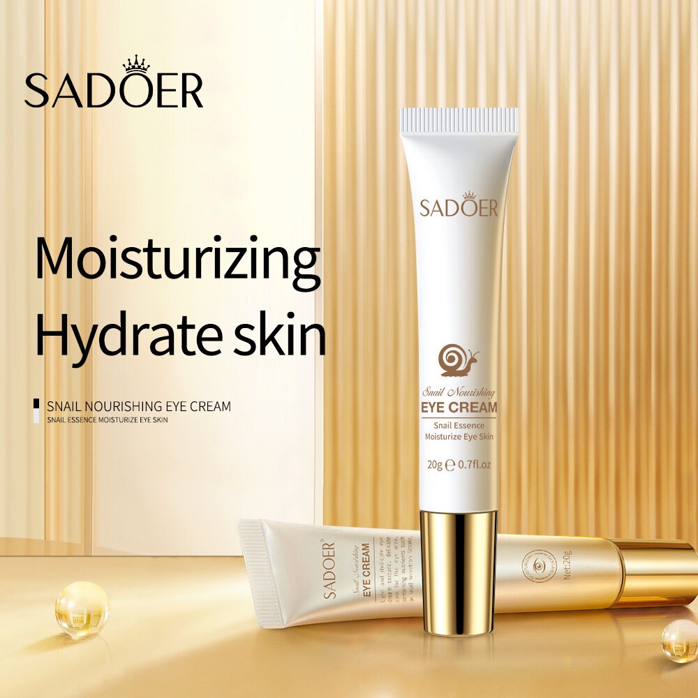 SADOER Snail Essence Nourishing Moisturizing Eye Cream 20g Shopee