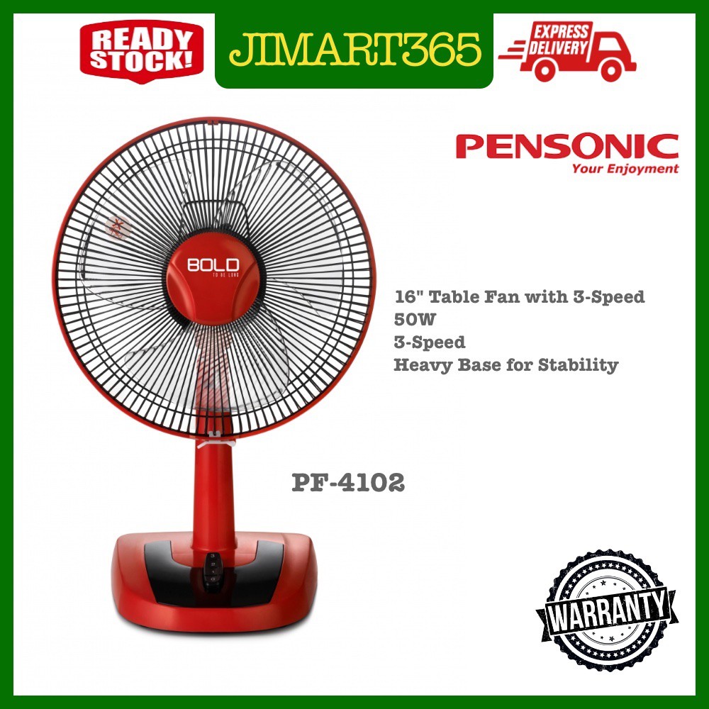 Pensonic 16" BOLD Series Desk Table Fan Kipas Meja PF4102 PF4102 Shopee Malaysia