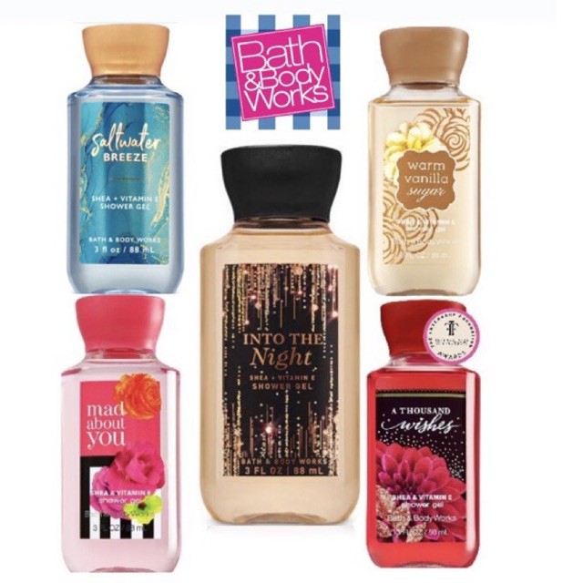 Bath and body works shower gel travel size Ready Stock NEW fragrance