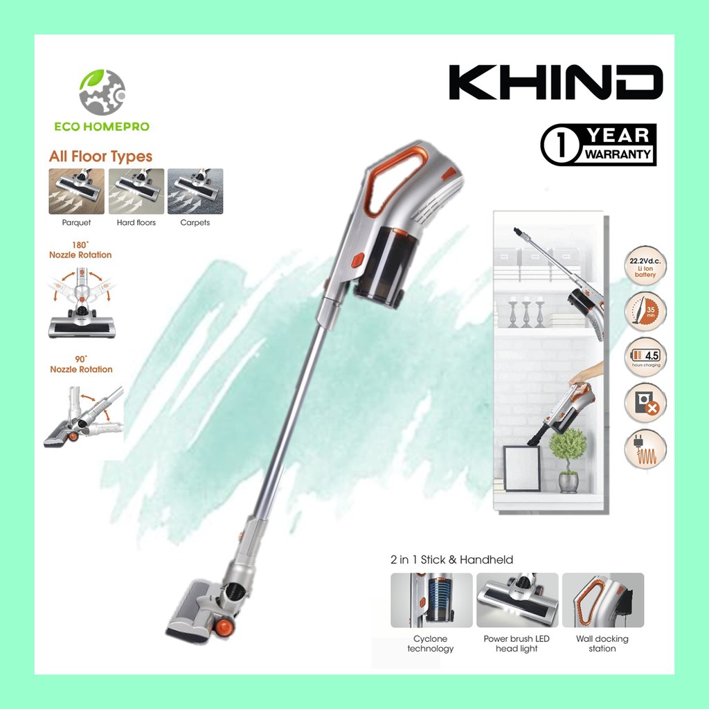 Khind VC9675 VC9675 / VC9679 VC9679 / VC9000 Rechargeable Cordless