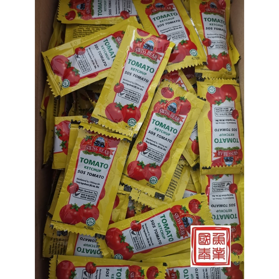 Kerry Swiss Bear Tomato Sauce Sachet 9g/Tomato Sos Sachet 9g(MAX 200pcs