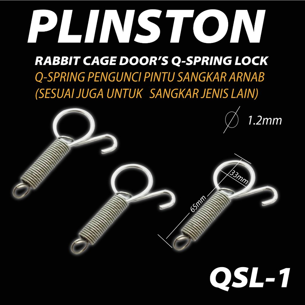 6.5cm Spring Besar hook lock door cage rabbit sangkar arnab