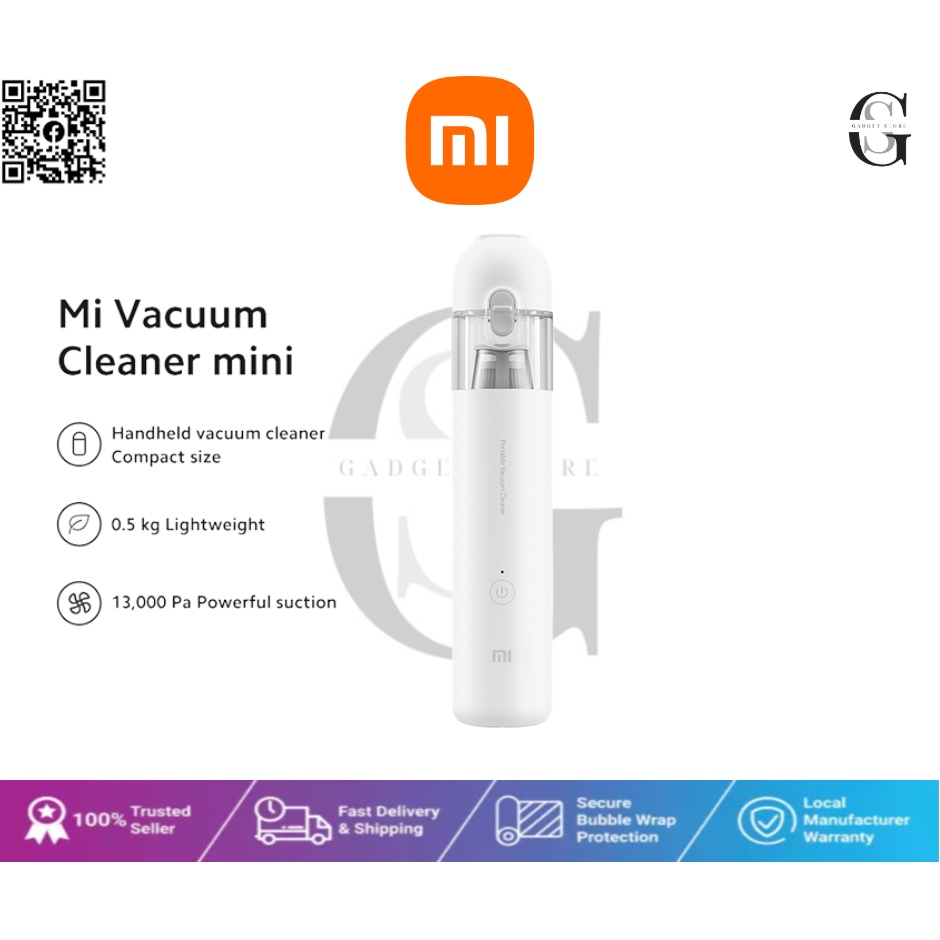 Xiaomi Mi Mini Vacuum Cleaner Portable Powerful Motor With Dual Vents