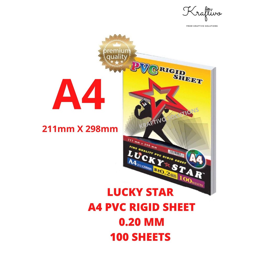 A4 PVC COVER /PVC RIGID SHEET / BINDING COVER A4 / PLASTIC KULIT BUKU