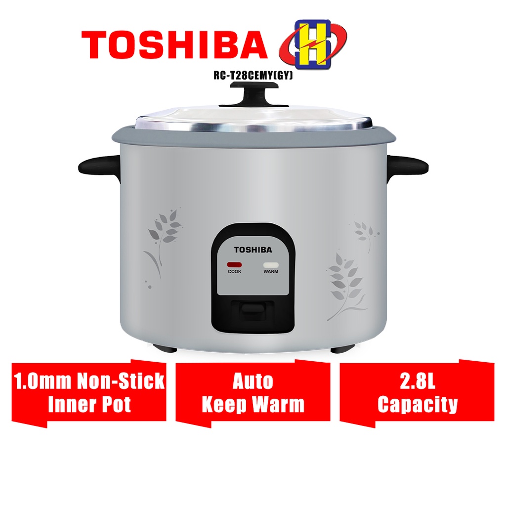 Toshiba Rice Cooker (2.8L) NonStick Inner Pot Rice Cooker RCT28CEMY