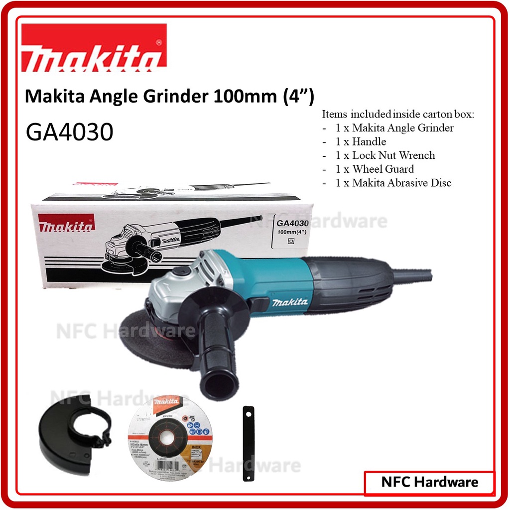 MAKITA GA4030 Angle Grinder 100mm (4") Shopee Malaysia