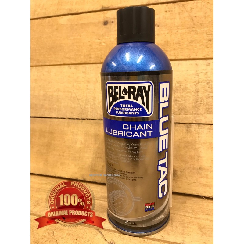 CHAIN LUBE 400ML BLUE TAC BELRAY /BEL RAY 100 ORIGINAL Shopee Malaysia