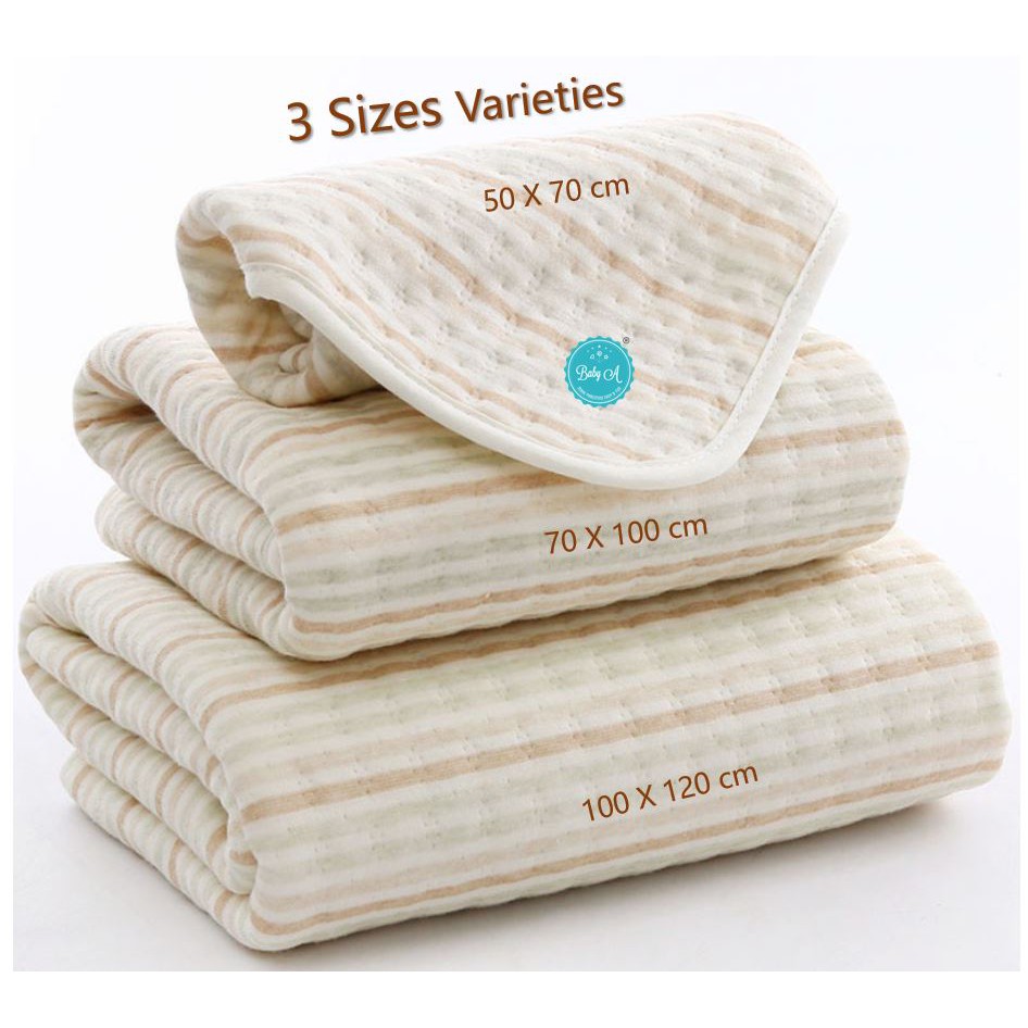 BABY A 4 Layers Baby Mat Soft Breathable Waterproof Absorb Incontinence Urine Bed Pad Sheet