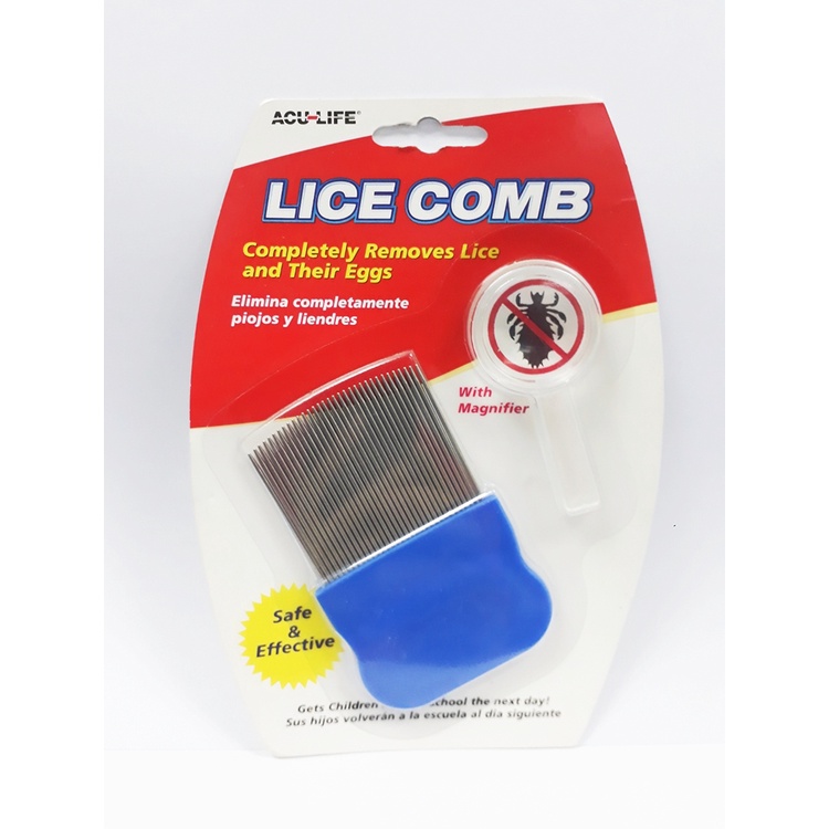 AcuLife Lice Comb remove lice and their eggs) Shopee