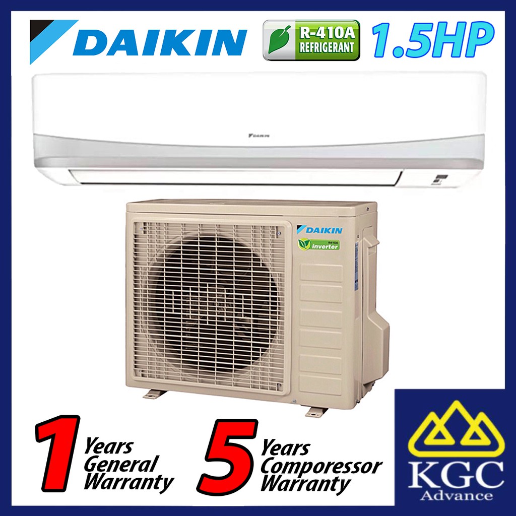 Daikin 1.5HP Inverter Air Conditioner FTK15Q & RK15F (R410A) Shopee