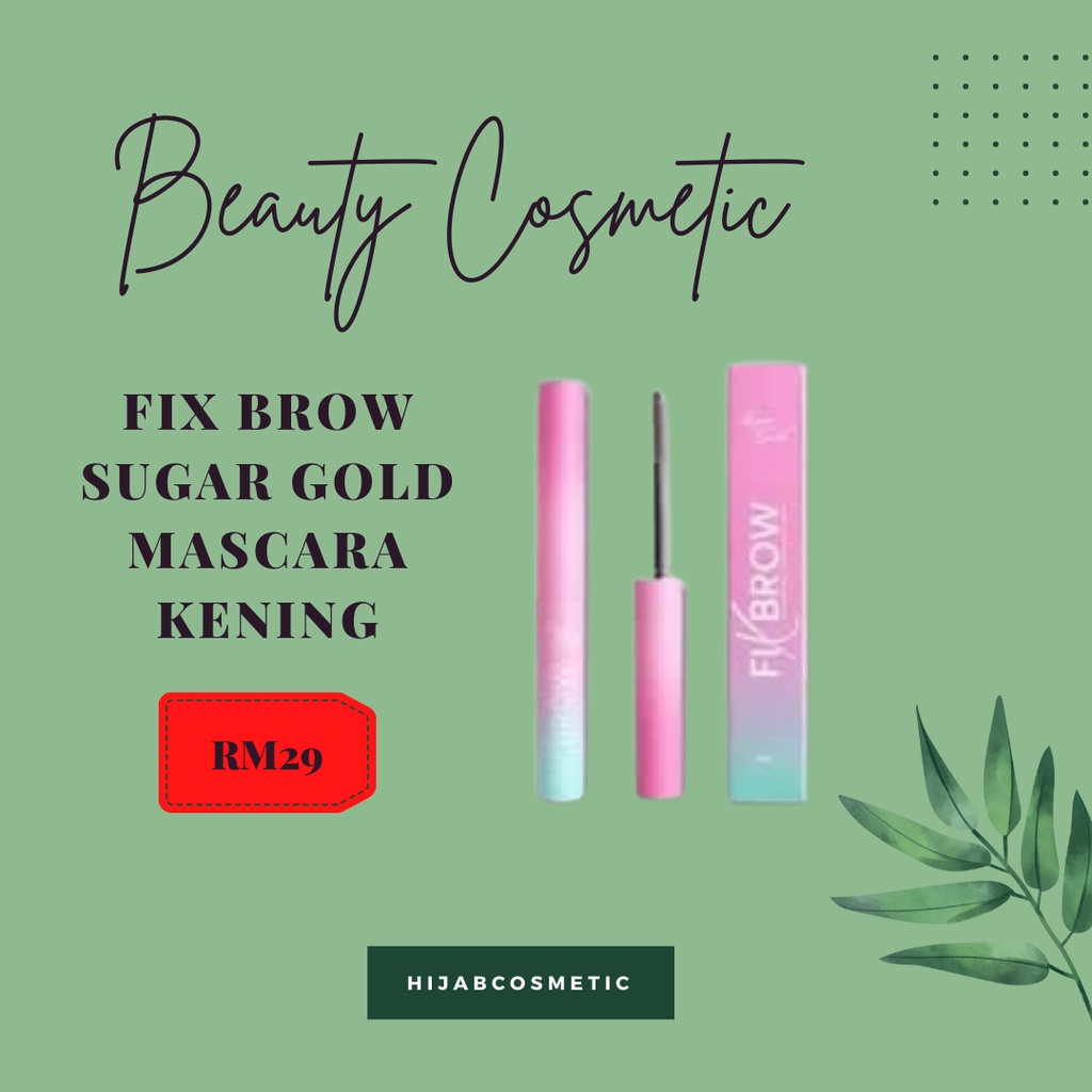 FIX BROW SUGAR GOLD (MASCARA KENING) Shopee Malaysia