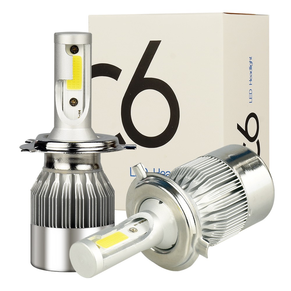 1 Pair C6 H4 H7 H1 H11 LED Headlight Car LED light Bulb for Perodua