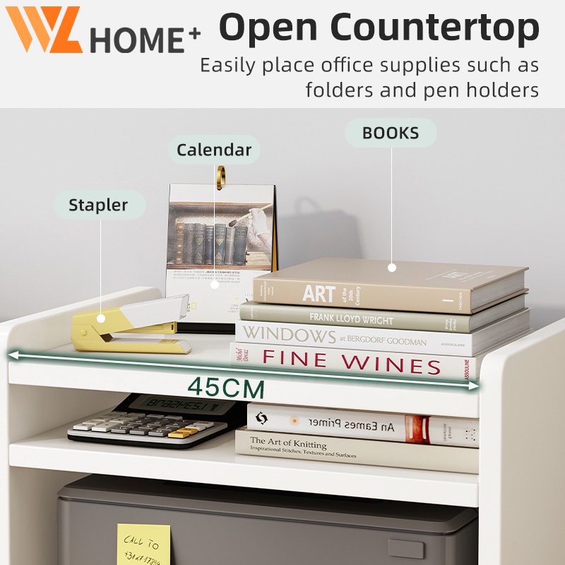 FDIK Desktop Organizer Tabletop Bookshelf Bookcase Office Storage Rack