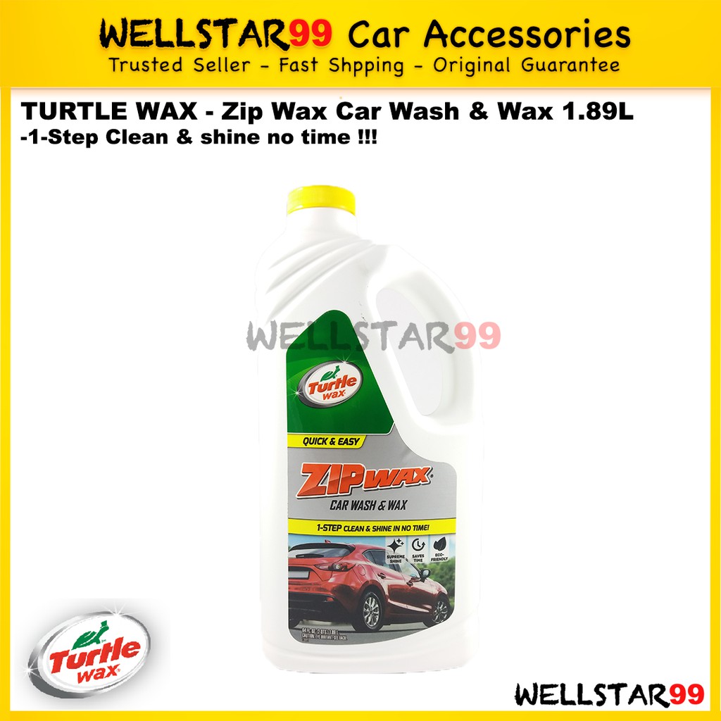 Turtle Wax Zip Wax Car Wash And Wax 1.89L Shopee Malaysia