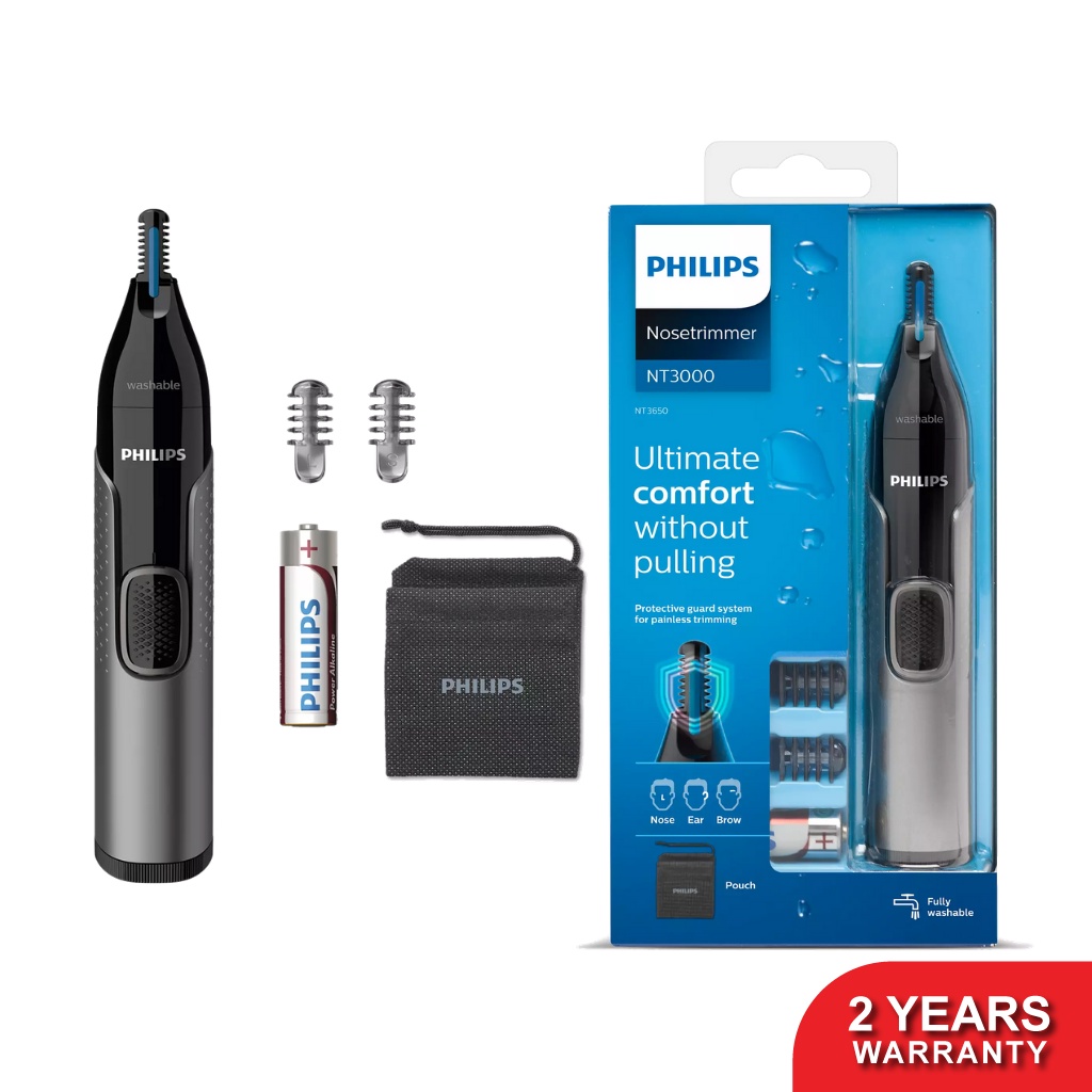 Philips NT3650 Series 3000 Nose, Ear & Eyebrow Trimmer Shopee Malaysia