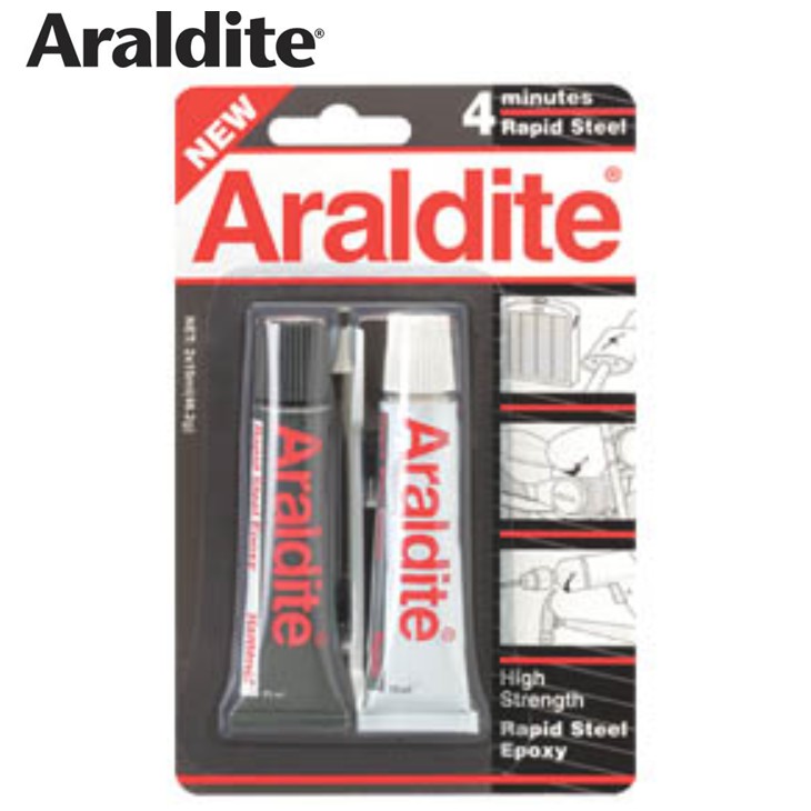 ARALDITE Steel Filled 4 Minute HIGH PERFORMANCE EPOXY ADHESIVE GLUE