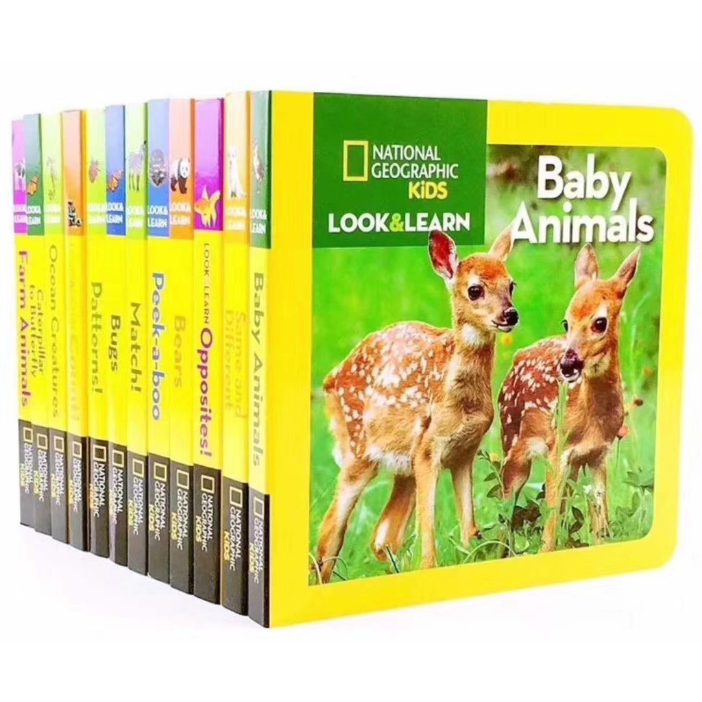 (Ready Stock) National Geographic Kids Look and Learn 12 board books