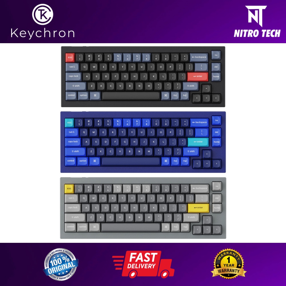 Keychron Q2 QMK Custom Mechanical Keyboard HotSwap RGB Fully Assembled