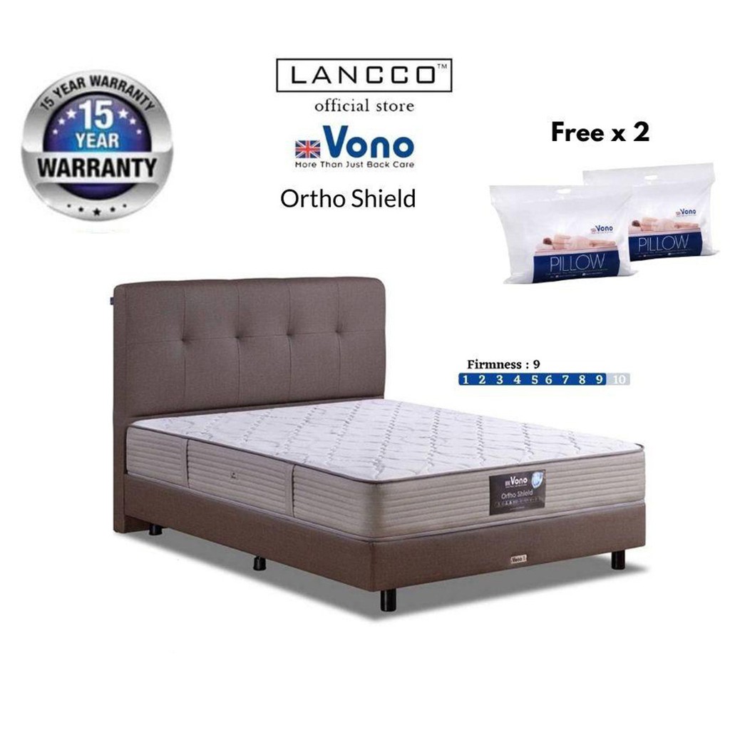 VONO Ortho Shield Mattress Back Care Collection Spring Bed Super