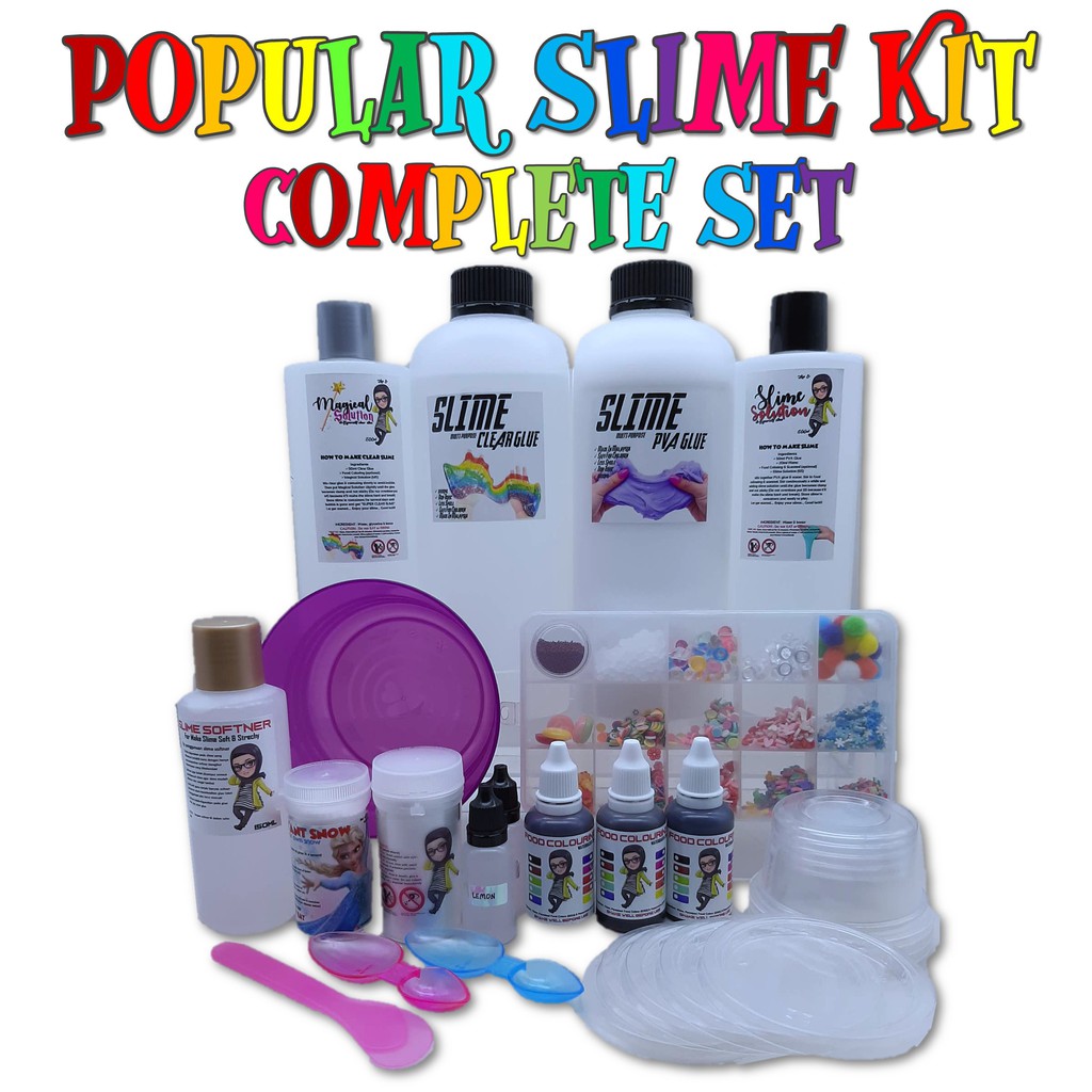 slimebykaklyn POPULAR SLIME KIT SET) Shopee