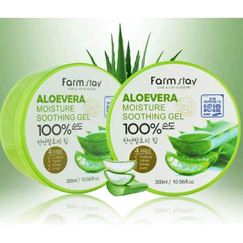 Farm Stay Aloe Vera Moisture Soothing Gel 300ml Shopee Malaysia